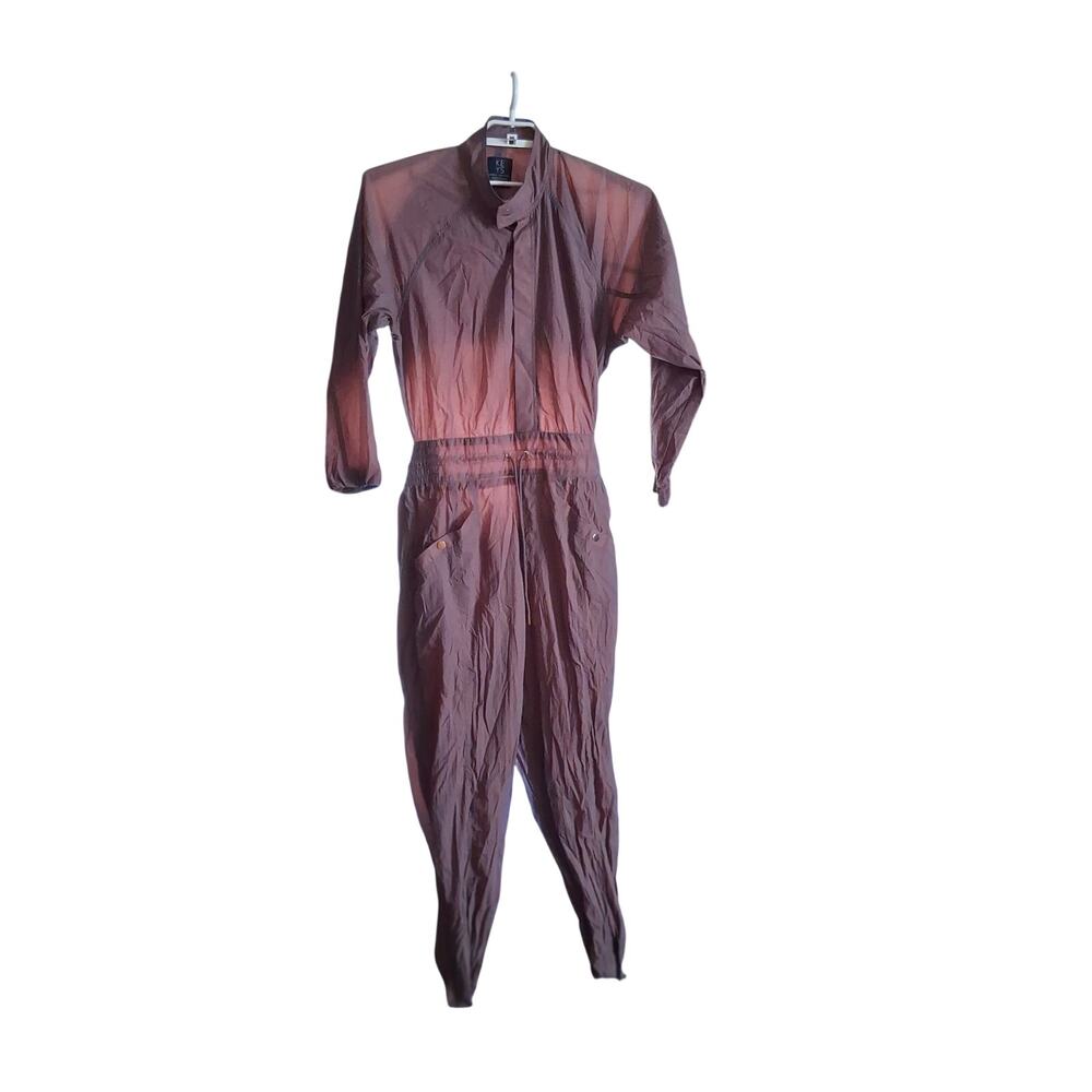 Athleta Alicia Keys Jumpsuit womens 14 utility smoked almond brown